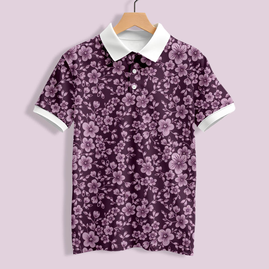 Floral Polo T-Shirt