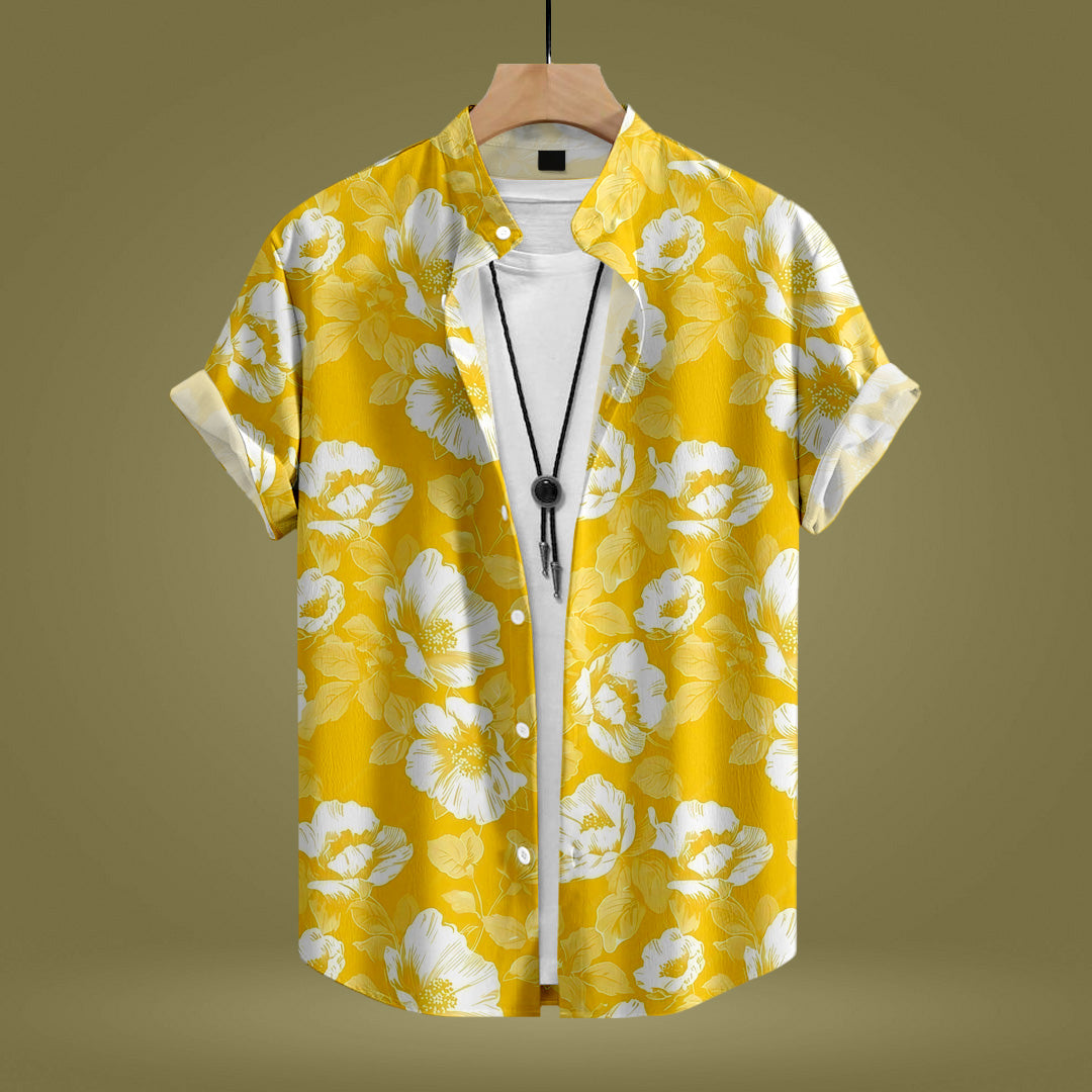 Yellow Floral Shirt