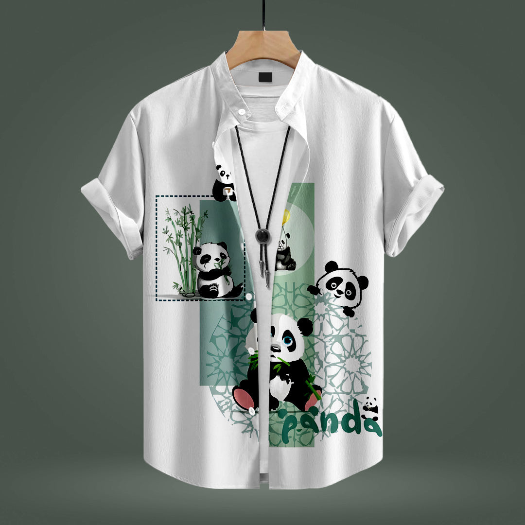 Panda White Shirt