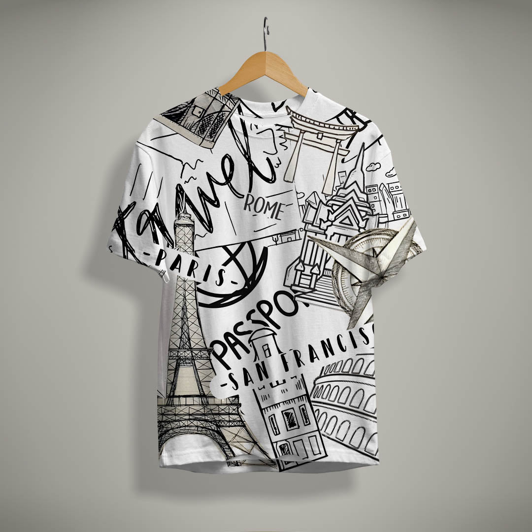 Paris Print T-Shirt