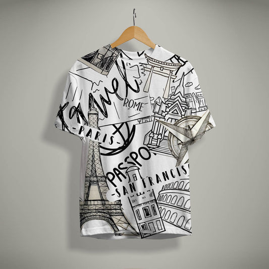 Paris Print T-Shirt