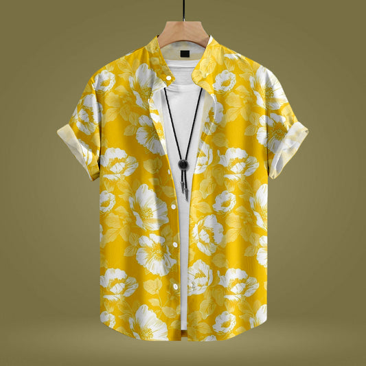 Yellow Floral Shirt